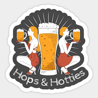 Hops & Hotties Sticker
